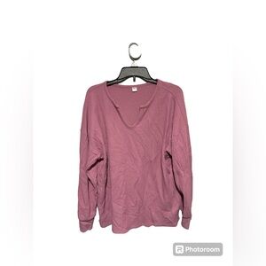 Old Navy Waffle Knit PJ Top
